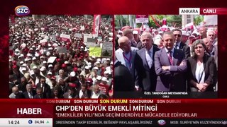 Emekliler Ankara'da eylemde