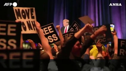 Fischi e qualche applauso per Trump alla convention del Partito Libertario