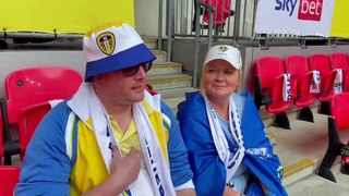 Leeds fans give their predictions inside the ground