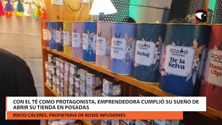 Con el té como protagonista, emprendedora cumplió su sueño de abrir su tienda en Posadas