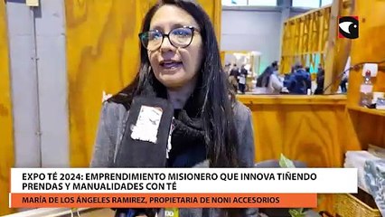 Expo Té 2024: emprendimiento misionero que innova tiñendo prendas y manualidades con té