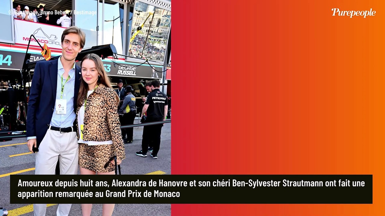 Alexandra de Hanovre en petite jupe léopard au Grand Prix de Monaco, la fille de Caroline de Monaco rayonne avec son amoureux