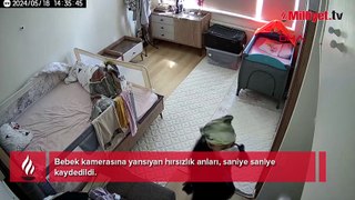 Bebek kamerasında şok görüntü! Polis merkezinin hemen yanı...