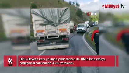 Yakıt tankeri ile TIR çarpıştı! Yaralılar var