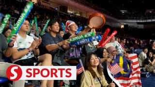 The fans who are behind the Malaysian shuttlers in M'sia Masters finals