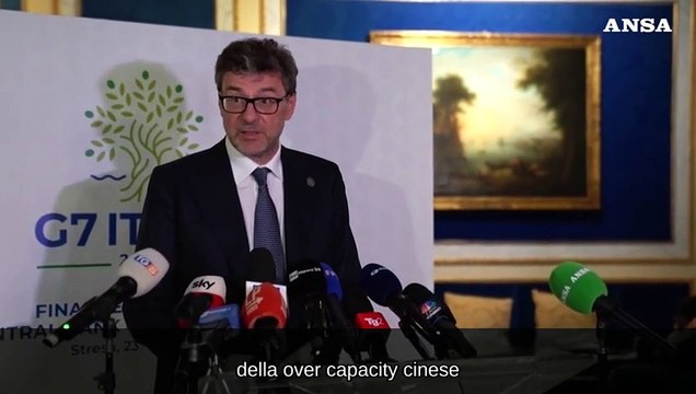 G7 Economia e Finanze, Giorgetti: Regole per bilanciare sicurezza e libero commercio con la Cina