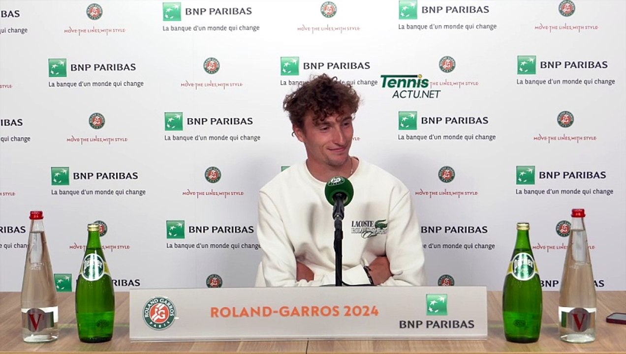 Tennis - Roland-Garros 2024 - Ugo Humbert : "Je me dis qu'un jour j'arriverai à bien jouer à Roland-Garros"