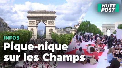 À Paris, les Champs-Élysées se transforment en pique-nique géant