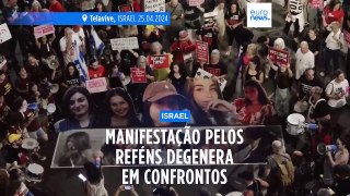 Protestos pelos reféns em Telavive degeneram em confrontos com a polícia