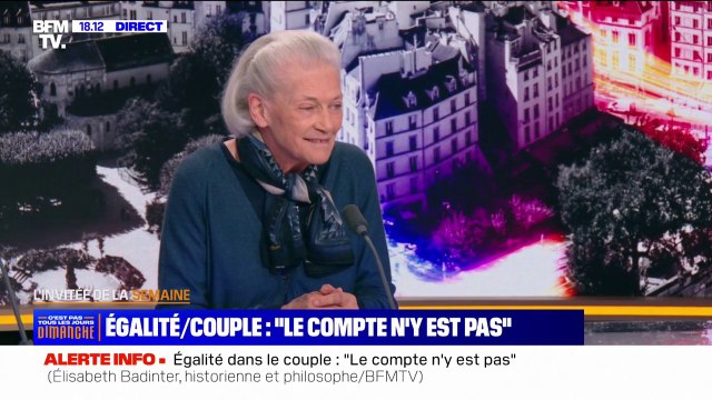 Égalité hommes-femmes: Il faut être de bonne foi, les jeunes générations masculines ont fait des efforts importants , concède Élisabeth Badinter