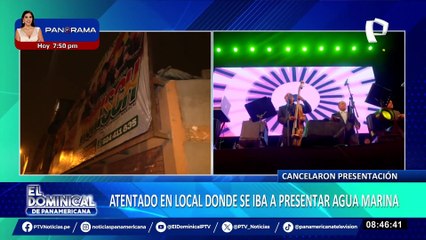 VMT: atacan con granada de guerra local donde iba a tocar Agua Marina