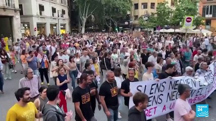 España: miles de personas en Palma de Mallorca protestan contra el turismo masivo
