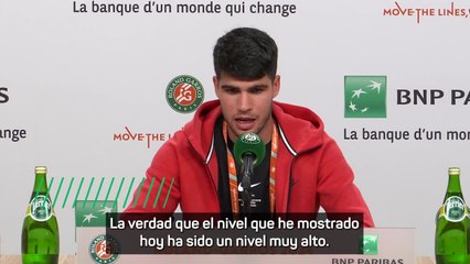 Alcaraz, tras su primera victoria: "Mis expectativas han aumentado"