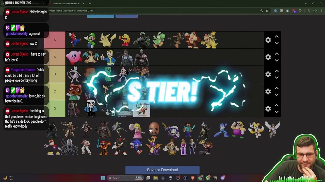 Ranking the Most Iconic Gaming Characters- Tier List Showdown!