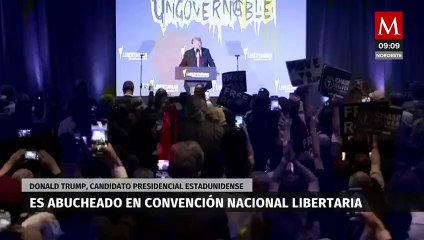 Trump es abucheado en Convención Nacional Libertaria