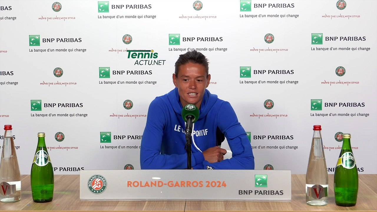 Tennis - Roland-Garros 2024 - Chloé Paquet, au 2e tour : "Avec l'âge, je commence à être plus cool... "