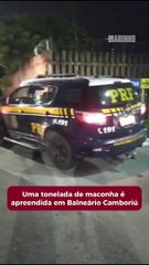 Uma tonelada de maconha apreendida em BC