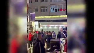 Galatasaray taraftarı kutlama sırasında vuruldu