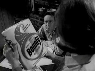 1960s Bounty paper towels TV commercial - sloppy husband with catsup