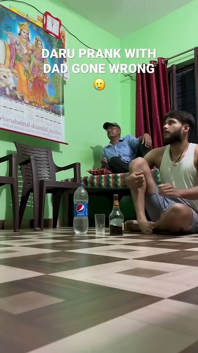 DARU PRANK WITH DAD GONE WRONG  #daru #prank #dad #prankvideo #youtubeshorts #shorts #trend