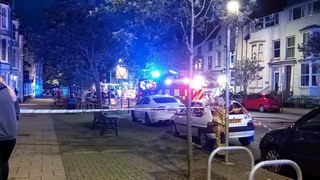 Emergency services rush to fire on North Parade in Aberystwyth
