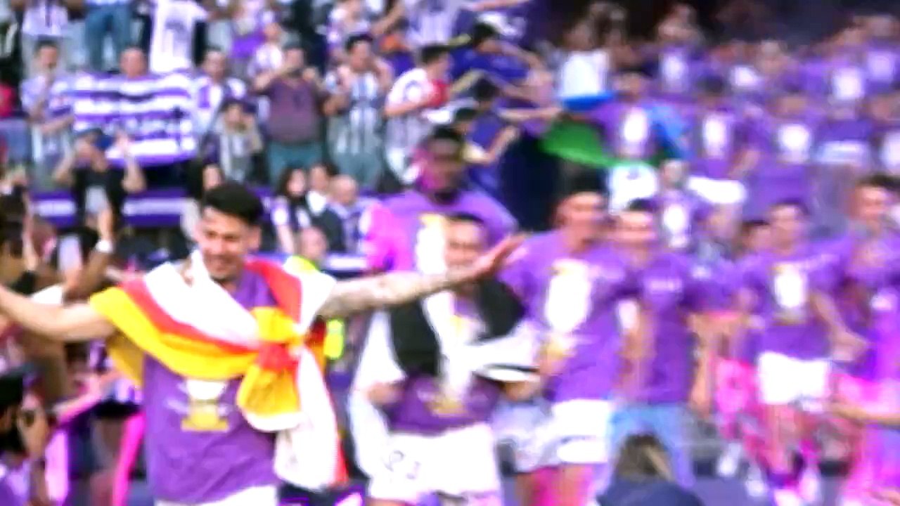 Celebración del ascenso del Real Valladolid en Zorrilla