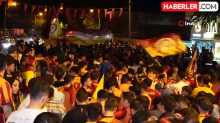 Edirne'de Galatasaray'ın şampiyonluk coşkusu