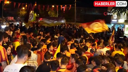 Edirne'de Galatasaray'ın şampiyonluk coşkusu