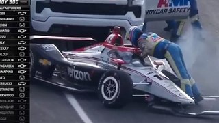Indy 500 2024 Race Power Hard Crash