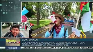 ¡Fin al genocidio! Ciudadanos de Guatemala exigen cese al fuego en Palestina