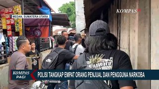 Aksi Kejar-kejaran Polisi dengan Pengedar-Pengguna Narkoba, 4 Orang Ditangkap!