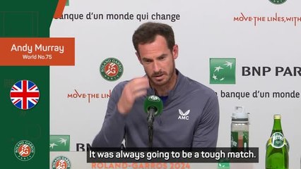 I wish I could have done a little better - Murray