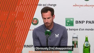I wish I could have done a little better - Murray