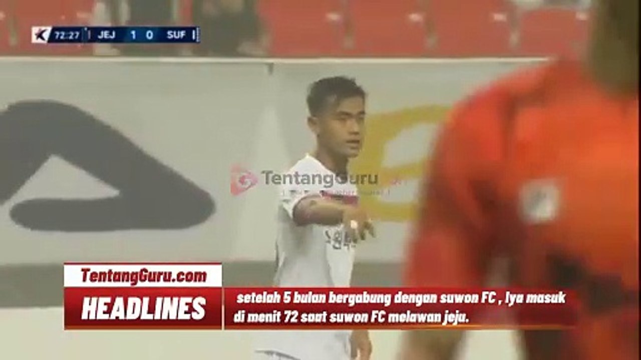 DEBUT PERTAMA ARHAN DI CLUB SUWON FC LANGSUNG DAPAT KARTU MERAH