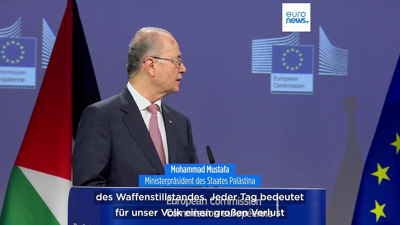 Brüssel: Palästinensischer Ministerpräsident bittet um Unterstützung