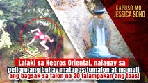 Lalaki, tumalon at namali ang bagsak sa talon na 20 talampakan ang taas! | Kapuso Mo, Jessica Soho