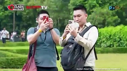 Presiden Jokowi Kunjungi Candi Borobudur Sambil Berakhir Pekan Bersama Keluarga