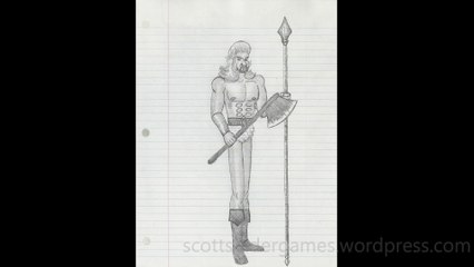 Barbarian Pencil Sketch Video #111 (05-27-2024)