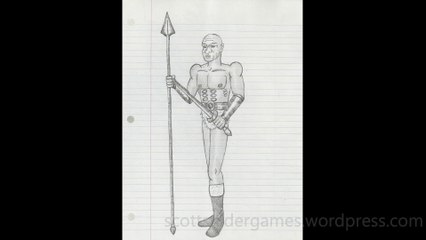 Barbarian Pencil Sketch Video #112 (05-27-2024)