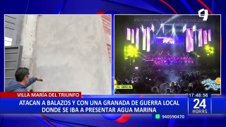 Atacan con una granada de guerra y balazos local donde se presentaría el grupo Agua Marina en VMT