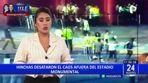 Vecinos cansados por el caos que ocasionan los hinchas en las afueras del Estadio Monumental