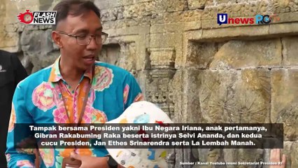 Presiden Jokowi Kunjungi Candi Borobudur Sambil Berakhir Pekan Bersama Keluarga