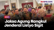 Bawahannya Dikuntit Anak Buah Kapolri, Jaksa Agung Rangkul Pundak Jenderal Listyo Sigit Prabowo