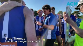 Football: Hamilton Kangaroos coach Brad Thomas, round seven 2024