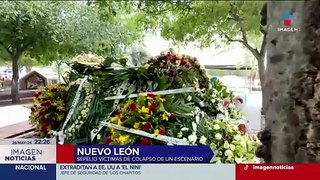 Desplome en mitin de MC en Nuevo León: Sepultan a las víctimas mortales