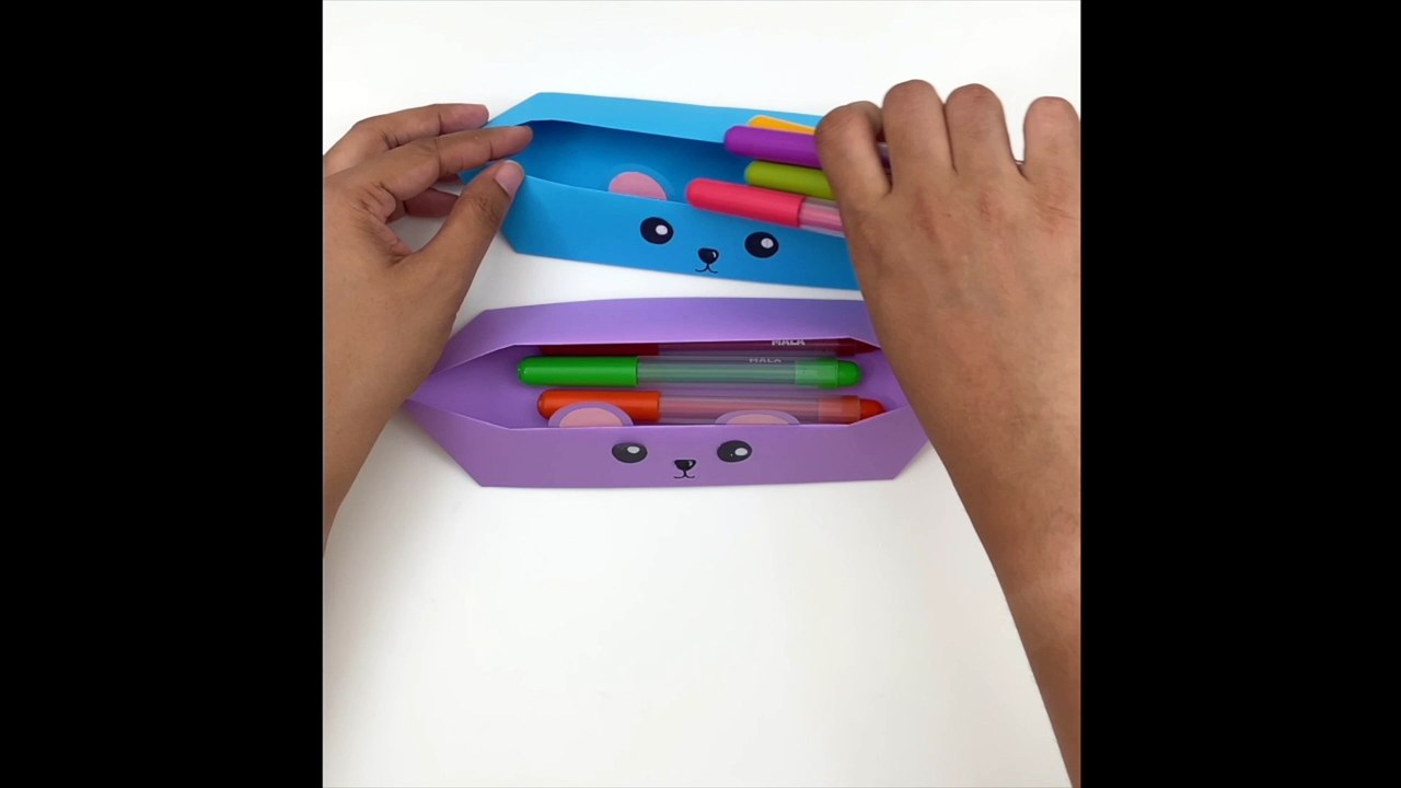 How To Make Paper Pencil Box / How to Make Pencil Box With Paper At Home / Paper Craft / Pencil Case
