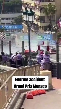 Acidente Pérez e Magnussen - GP do Mónaco