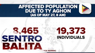 Pitong indibidwal, naiulat na nasugatan sa pananalasa ng Bagyong Aghon ayon sa NDRRMC