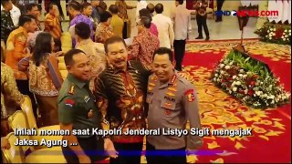 Penampakan Kapolri Listyo Sigit Ajak Foto Bareng Jaksa Agung dan Panglima TNI di Istana Negara