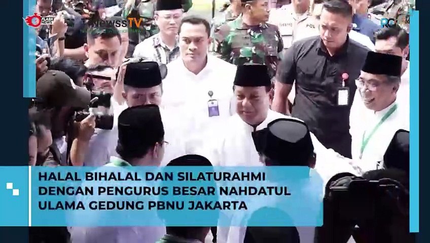 Prabowo Gibran Menghadiri Undangan Halal Bihalal PBNU di Jakara Pusat